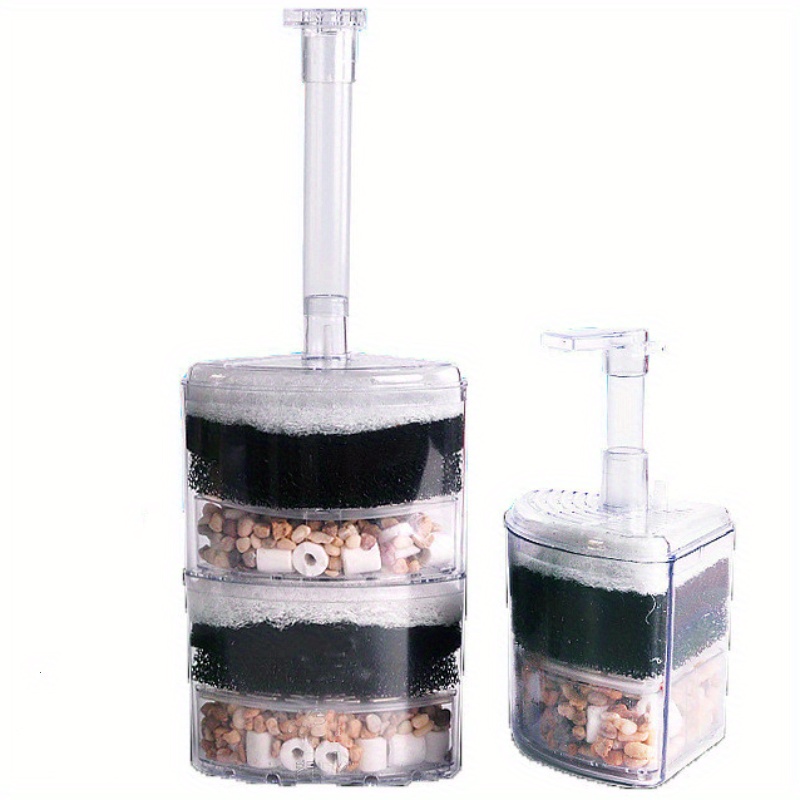 

Corner Sponge Filter For Aquarium, Filter Stones And Ceramic Rings For Fish Tanks (air Pump Not Included)