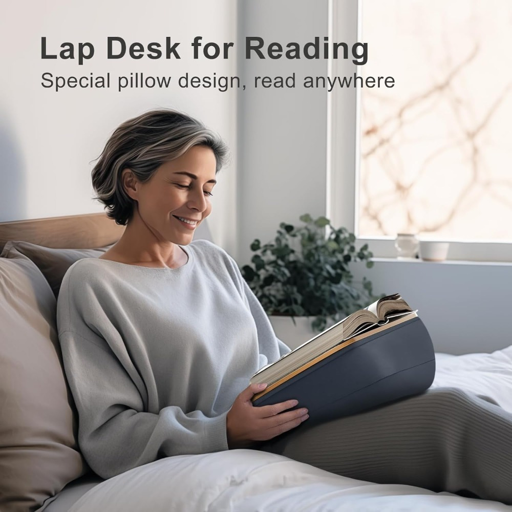 ergonomic lap desk book stand reading pillow pc Temu