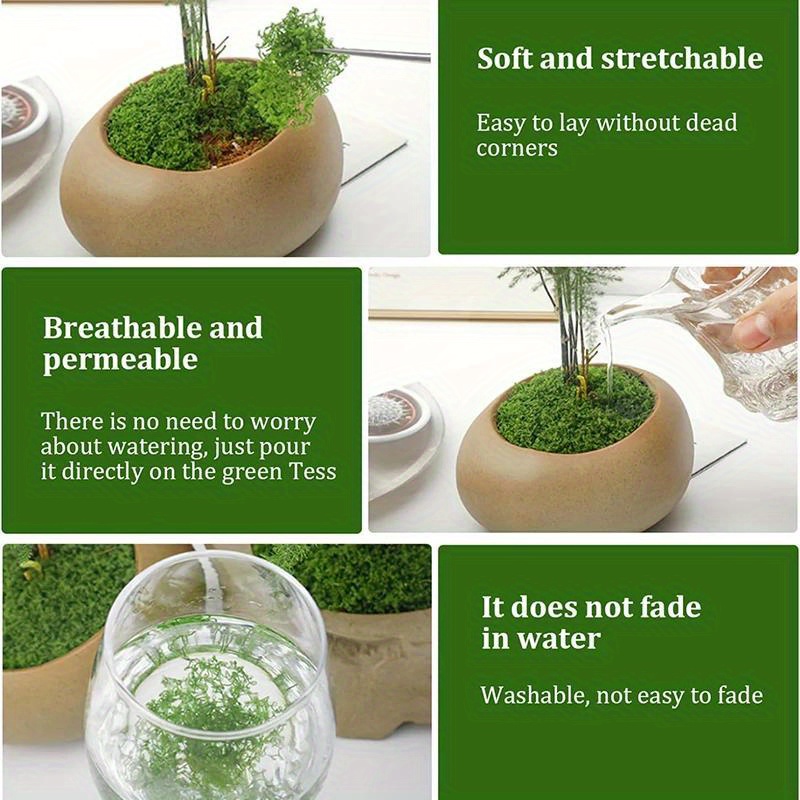 20gEternal Life Moss DIY Crafts Grass Artificial Green Plants Home Room Garden Decor Grass