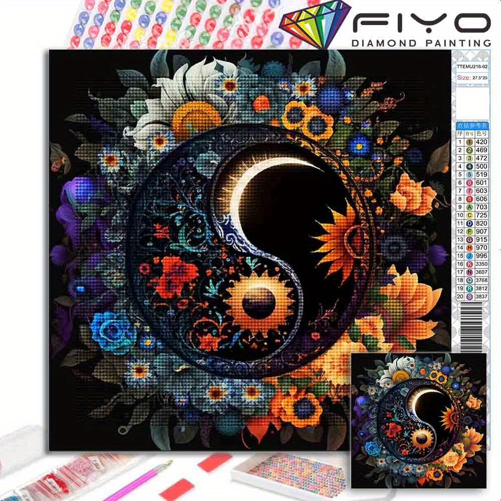 

Fiyo 5d Kit, Taiji Kit Round Diamond Diamond Art Kit Painting Diamond Art Painting Kit Diy Adult Crafts 11.81x12.81in