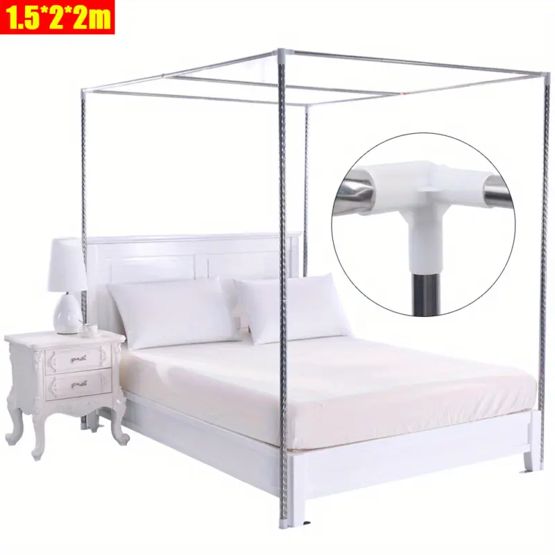 1 5 2 2m mosquito net support household bed 4 corner canopy mosquito net rack 2