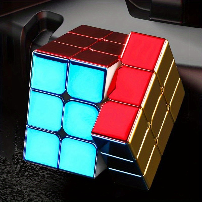 

3x3 Metallic Luster Magic Cube, Smooth And Fluid Puzzle Cube, Jigsaw Cube With Cool Appearance, Surprise Gift (this Product Does Not Include A Display Stand)