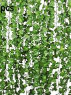 12 piezas de enredadera de hojas de artificiales - verdiura realista colgante para , fiestas, decoración , sin necesidad de energía, decoración de fiesta | estética natural | hojas de plástico duraderas, de pared de