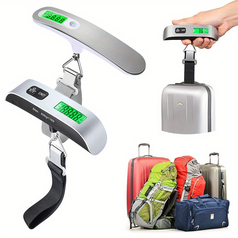 Compact LCD Digital Travel Scale with Belt - Portable Suitcase & Luggage Weight Measurement Tool, 110lb Capacity details 0