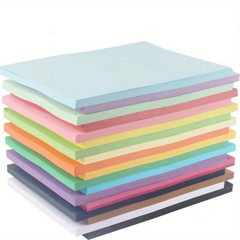 

100-pack A4 Cardstock Assortment, 70gsm Multicolor Matte Paper For Scrapbooking, Diy Crafts, Card Making & Office Supplies