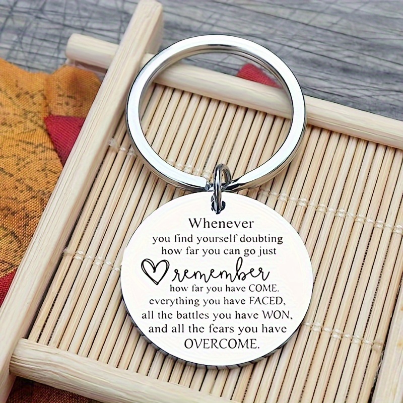 

1pc Inspirational Keychain For Women Men Christmas For Son Him Her Bff