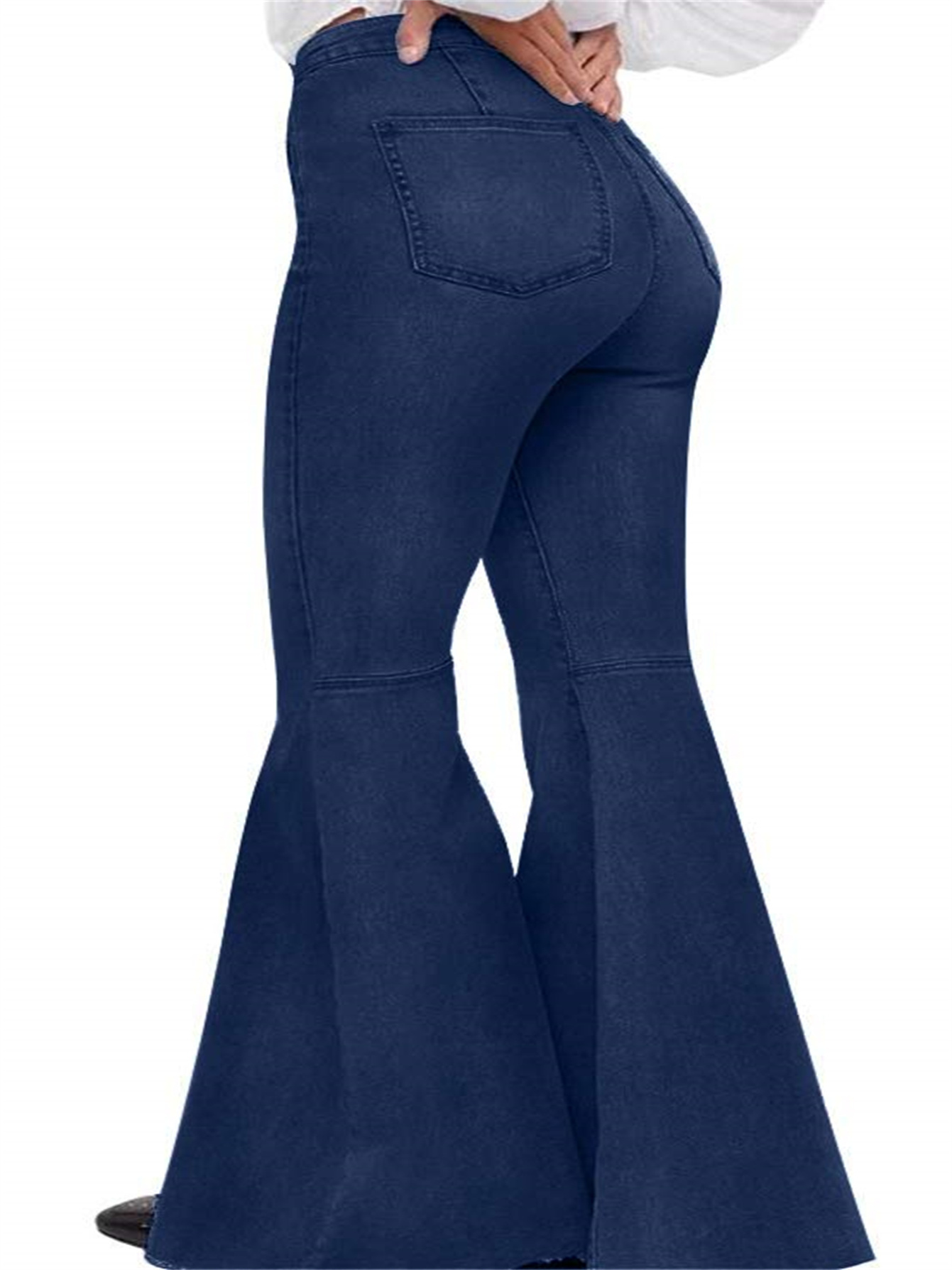 Bottom Jeans Royal Blue Flare Pants Flared Pants Big Bell Jeans