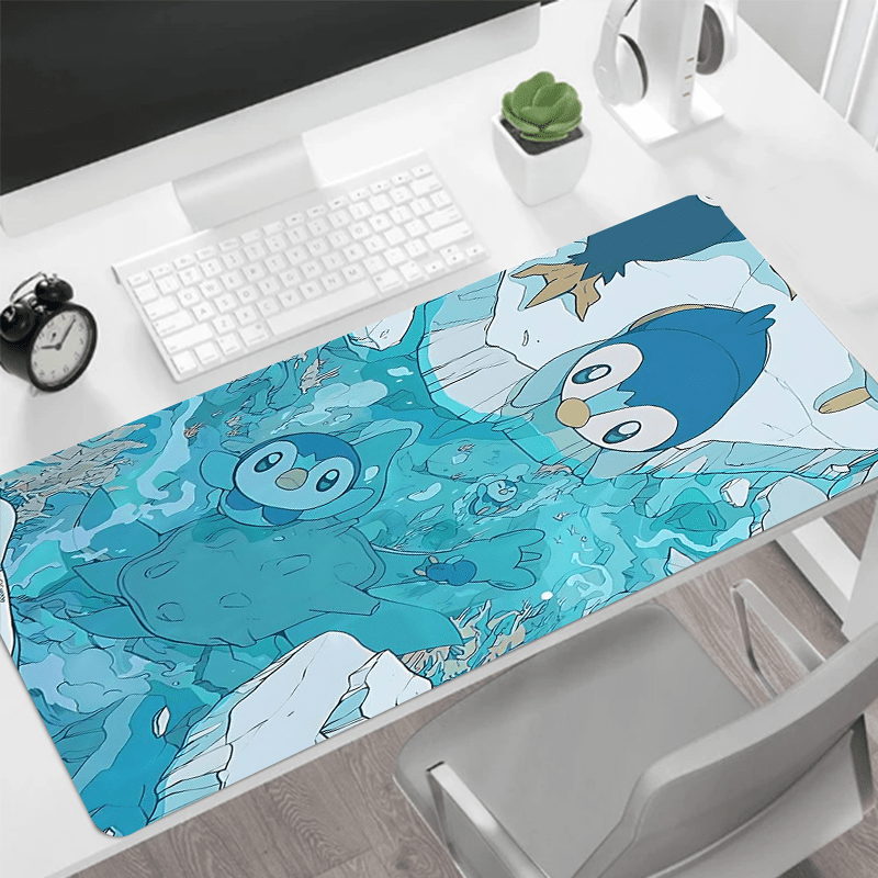 

Sea Floor Penguins Mouse Pad: 31.4x15.7 Inch Gaming Desk Pad With Non-slip Rubber Base And Stitched Edge - Perfect For Office, School, Or As A Gift For Penguin Lovers