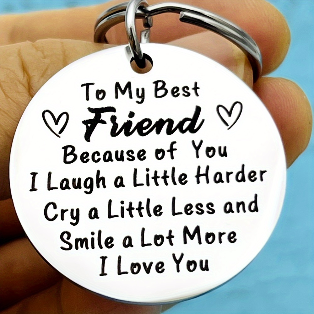 

1pc Best Friend Gifts For Women - Birthday Christmas Gifts For Female, Gifts Friend Keychain