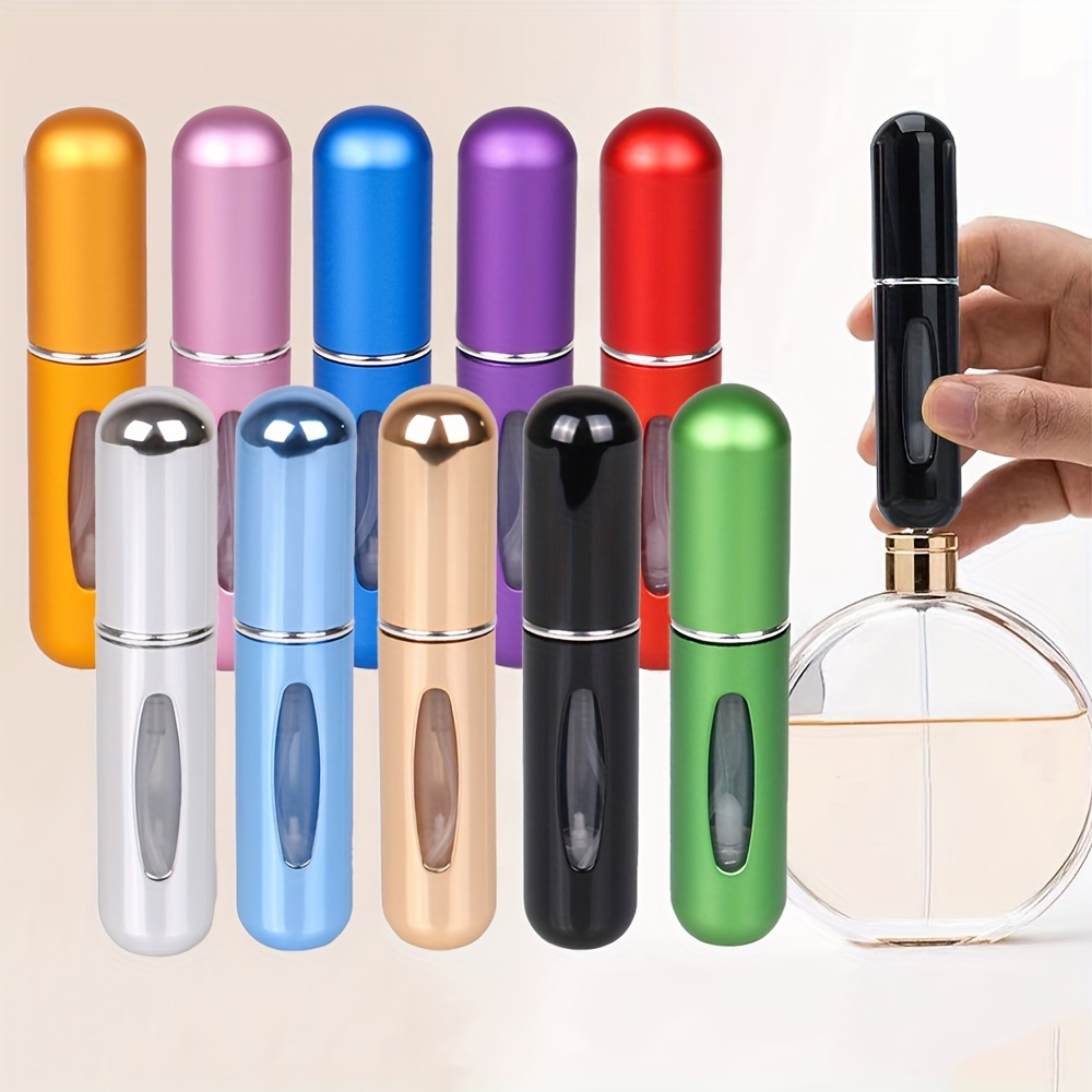 

10pcs 5ml Refillable Atomizer Bottles - Pvc-free, - Cosmetic For