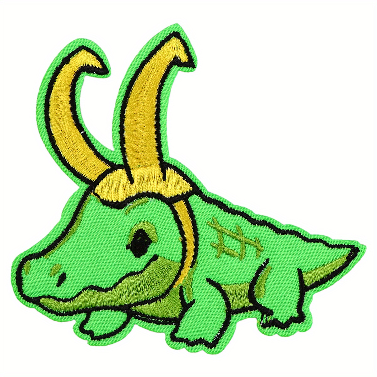 Green Cute Diy Embroidered Iron-On Patch - * For Jackets, Backpacks &amp; Gifts
