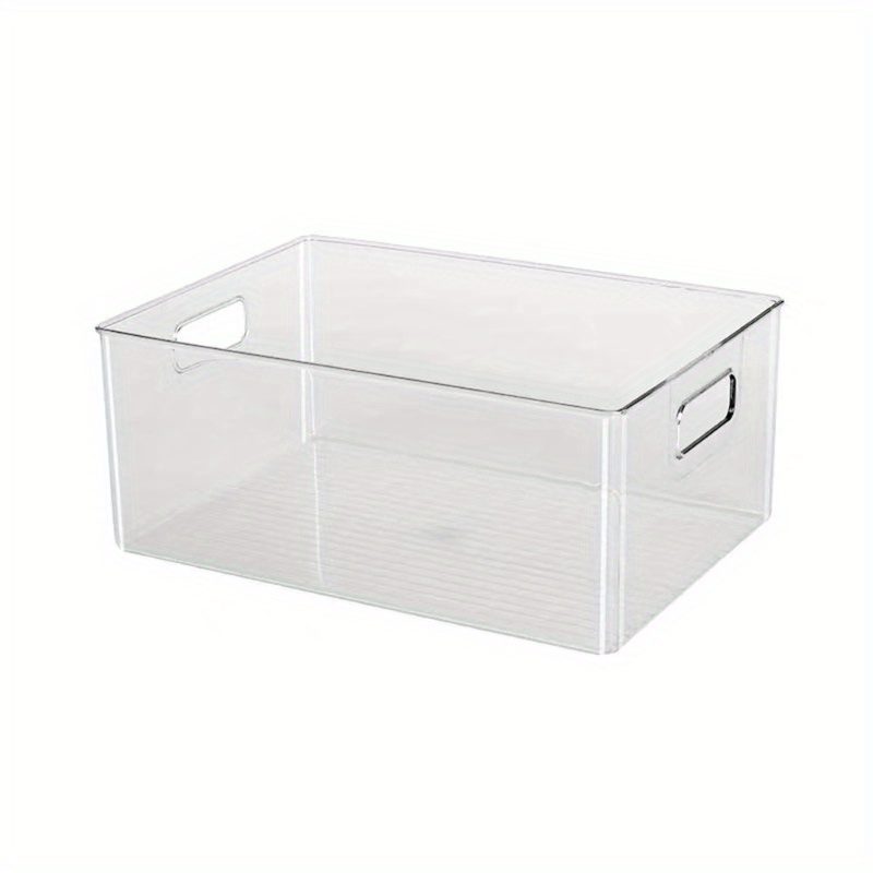 

Acrylic Storage Organizer Box - Clear Desk Organizing Container For Office Supplies, Cosmetics, And Books - Multi-purpose Transparent Desktop Storage Solution