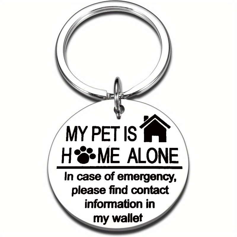 

Engraved Steel Keychain - ' ' , For Pet
