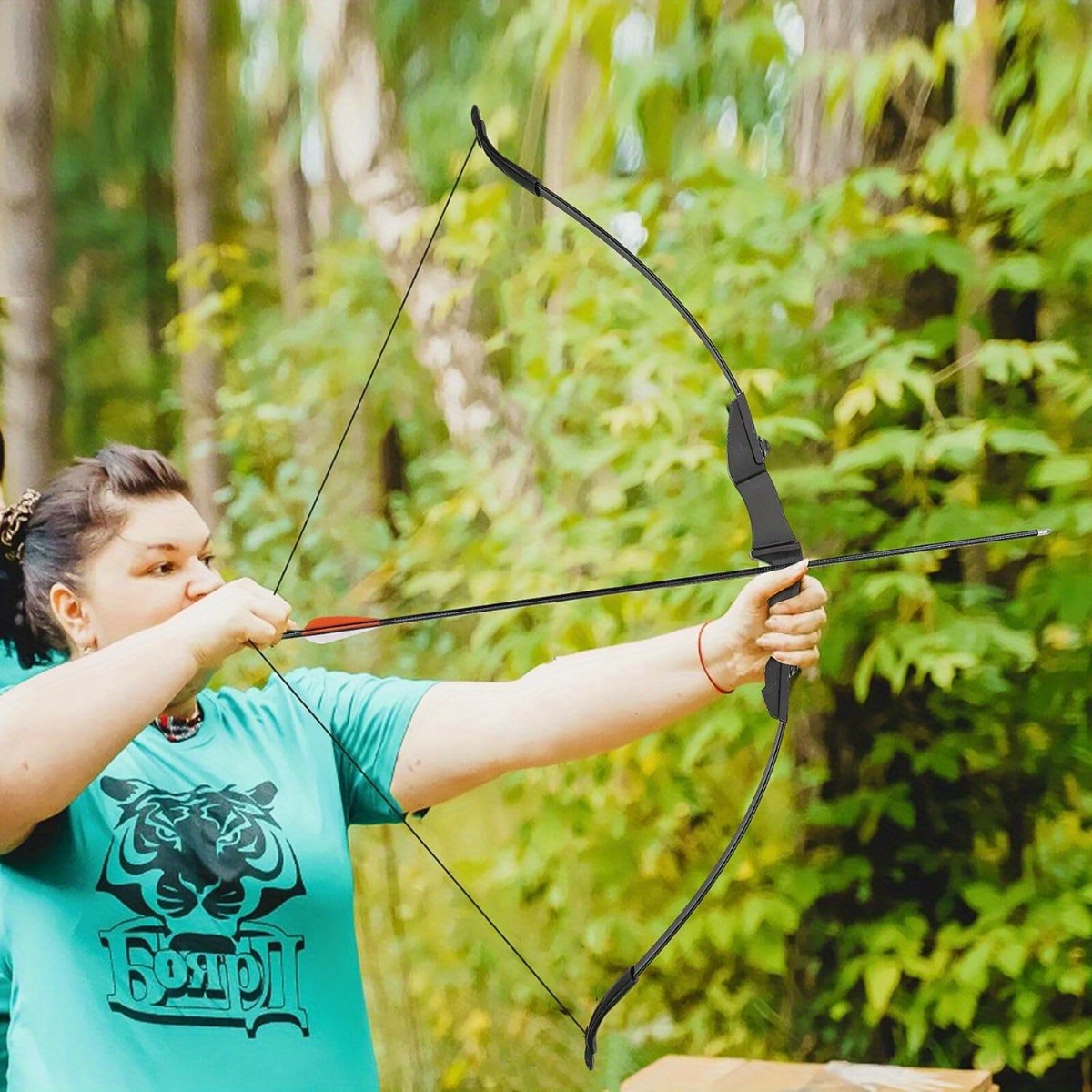 archery 40lbs recurve bows archery set survival longbow Temu United Kingdom
