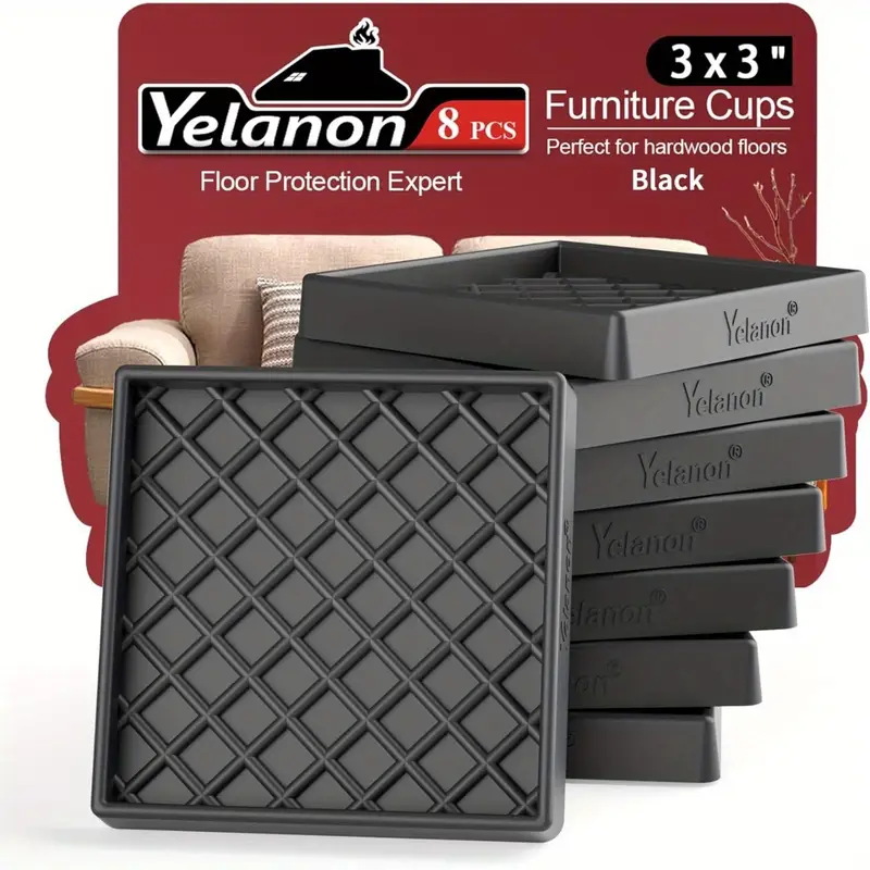 furniture coasters 8pcs non slip furniture pads hardwoods Temu