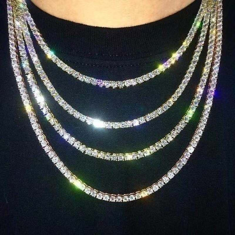 アクセサリー glitter jewelry Luxury Tennis Necklace Luxury Tennis Necklace 【4mm / PURPLE】 | Glitter