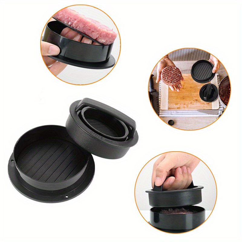 

1set Hamburger Meat Press, 1 Non Stick Hamburger Tablet Press, Heat-resistant Meat Puree - Easy To And Clean - Nylon Minced Beef - Non Stick Hamburger Press, Hamburger Making Tool, Kitchen Utensils