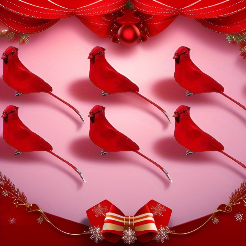 

6pcs 13cm Red , , Christmas Ornaments, Decorations For & , No Required