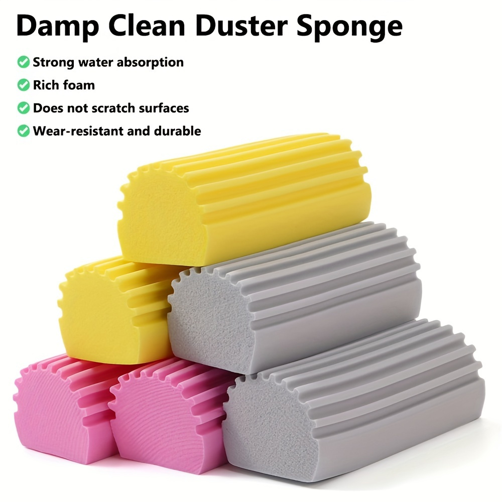 

2pcs High-density Multi-functional Pva Cleaning Sponge, Suitable For Kitchen, Bathroom, Living Room, And Glass - High-absorbent Dust Removal Sponge Set, In Foam And Scratching-resistant Material