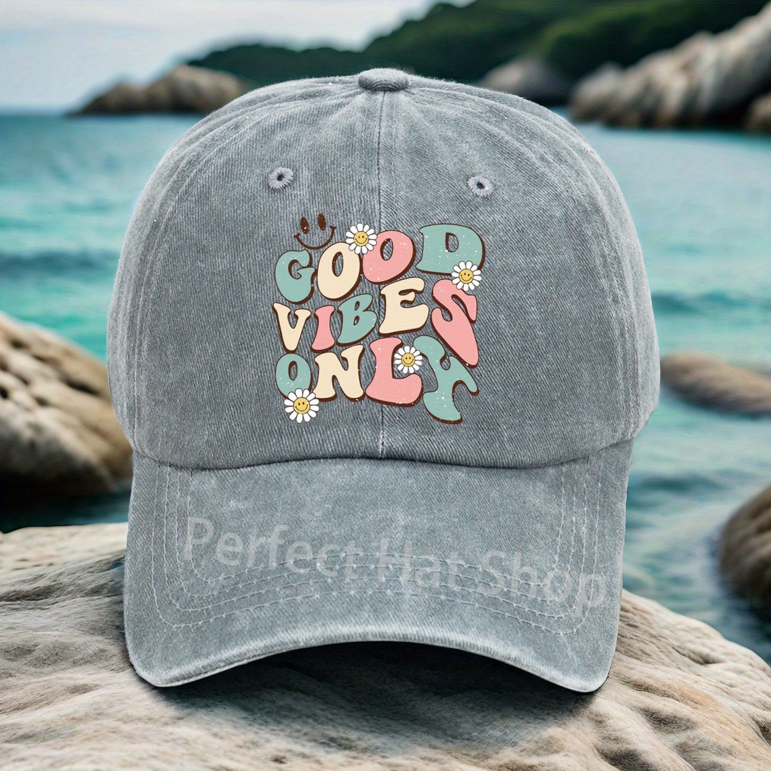 

good " Fun Print Baseball Cap - Women's Fashion Accessory - Adjustable, Sun-protective, Cotton Material - Perfect Hat Shop