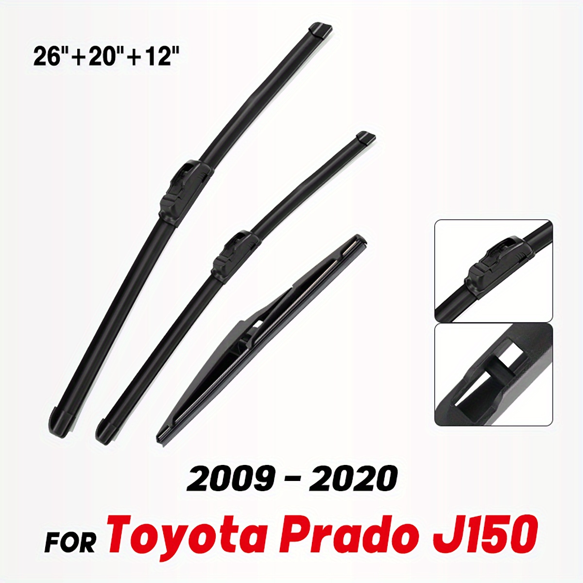 Toyota Prado J150 2009 2020 Compatible Wiper Blades Set Temu