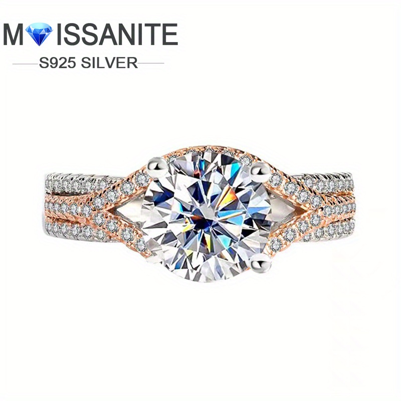 

Women's 925 Moissanite , 2 -tone , , And , For , , , , , 's, , New 's