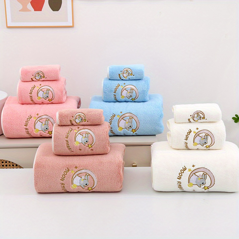

3pcs/set Of Bath Towel Towel Towel, -drying And To The , Suitable For Bathroom