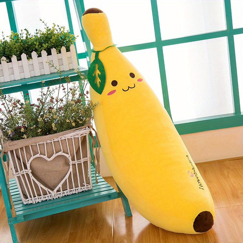 

27inch Soft Banana Plush Pillow Imitation Fruit Cushion For Home Decoration