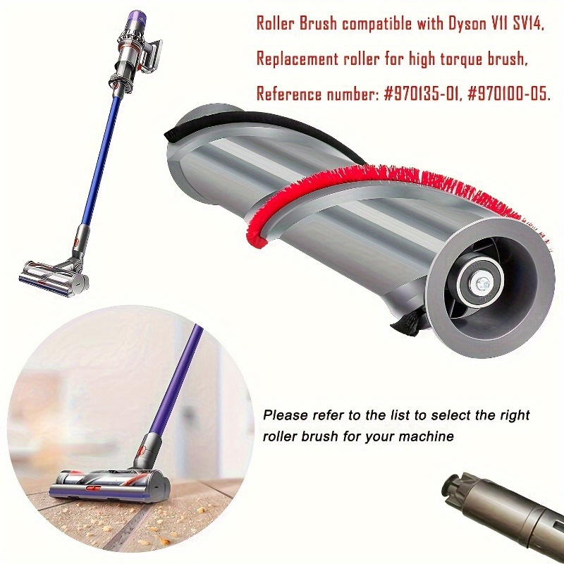 for   v11 cordless vacuum cleaner roller brush replacement fabric dusting bar compatible with parts 970135 01 970100 05 details 1