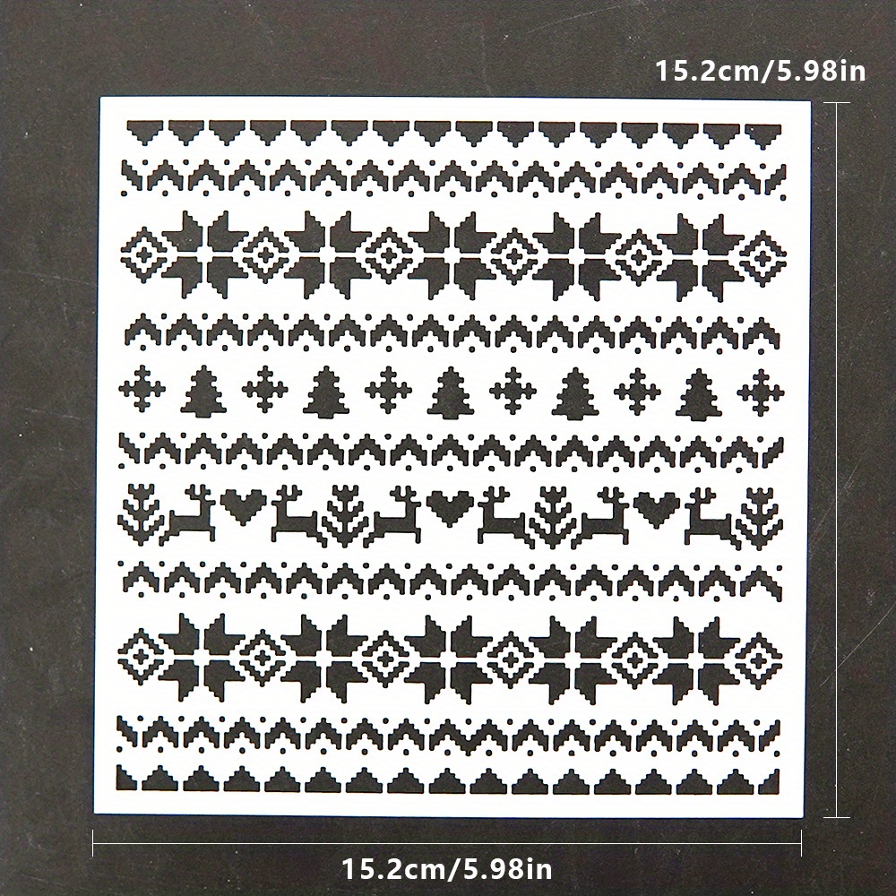 Pattern For Diy Scrapbooking, Card Making & - Reusable Plastic Embossing For Greeting , & Decorations