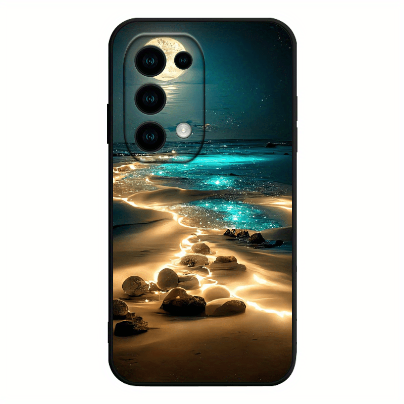 TEMU de teléfono Moon Soft TPU a prueba de golpes para OPPO A1 A3 A8 A12 A12s A15s A16 A16s A16k A31 A33 A35 A39 A52 A53 A53s A54 A54s A55 A57 A57s