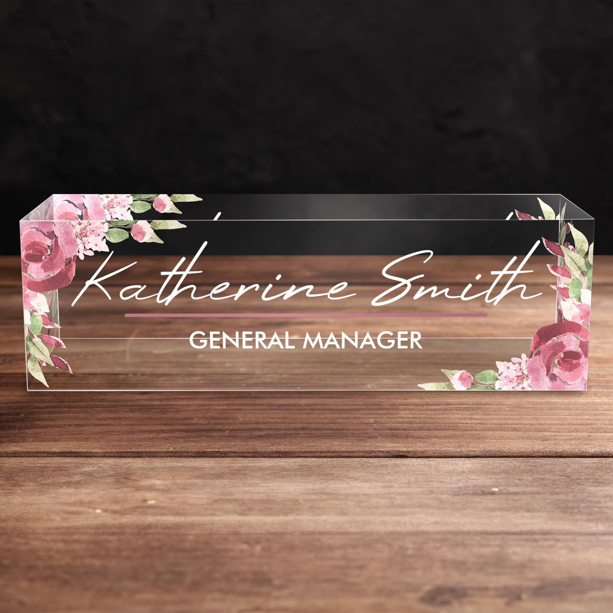 

Personalized Desk Accents, , Office Desk Decor, Plaque, Multipurpose, No Required - For Employee Appreciation