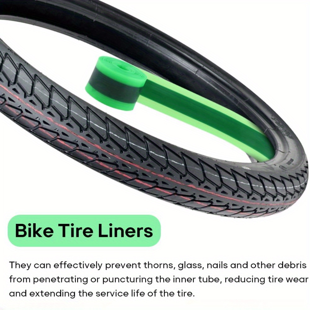 2pcs durable green tpu bike tire liners inner Temu Canada