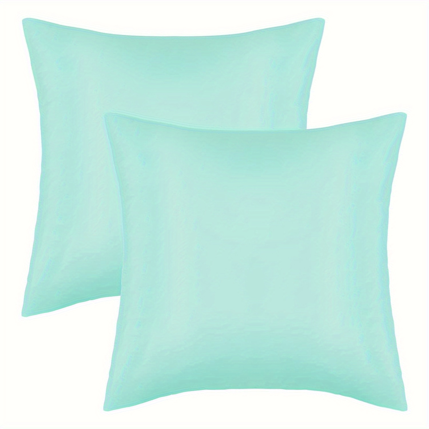 

2 Pcs Light Green Throw Pillow Covers Square Waterproof Garden Cushion Pillowcases 18* 18in