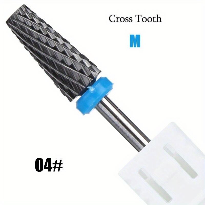 1pc Black Ceramic Electric Nail Drill Bit Set Carbide Drill Bits Acrylic Or Hard Gel 3/32 Inch