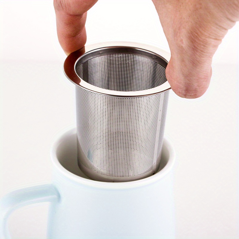 

Stainless Steel Tea Infuser - Fine Mesh Strainer For Loose , Coffee, Juice & Soy Milk - Kitchen Essential, ,