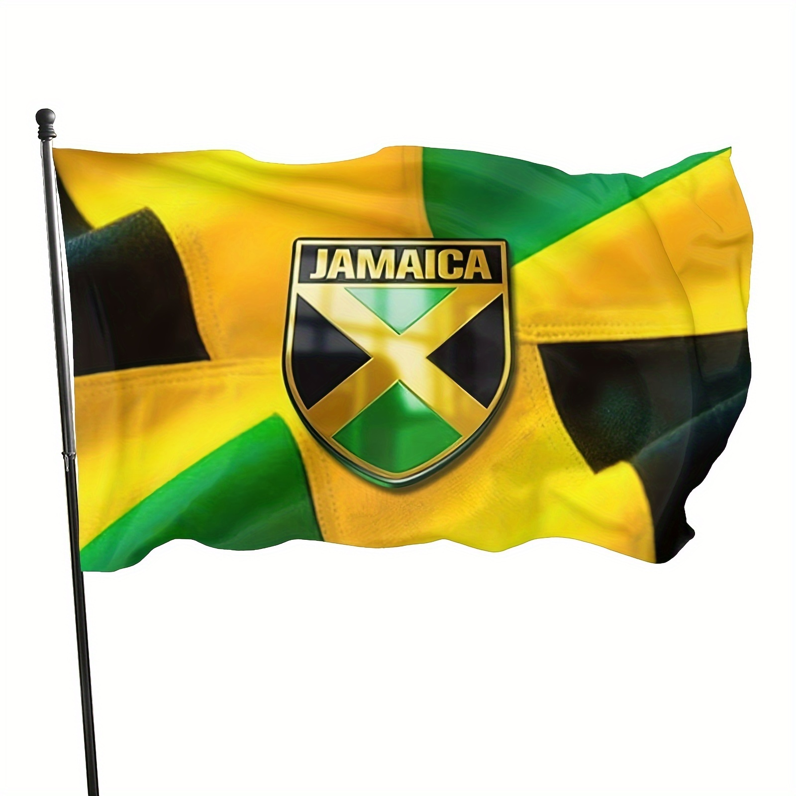 

Jamaica National Flag - Durable Polyester Outdoor Garden Flag, 3x5 Ft, Vibrant Colors, Fade-resistant, Perfect For Patriotic Decor