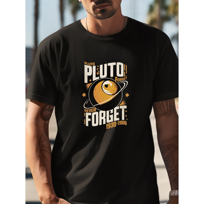 

Never Forget Print Tee Shirt, Tees For Men, Casual Short Sleeve T-shirt For Summer