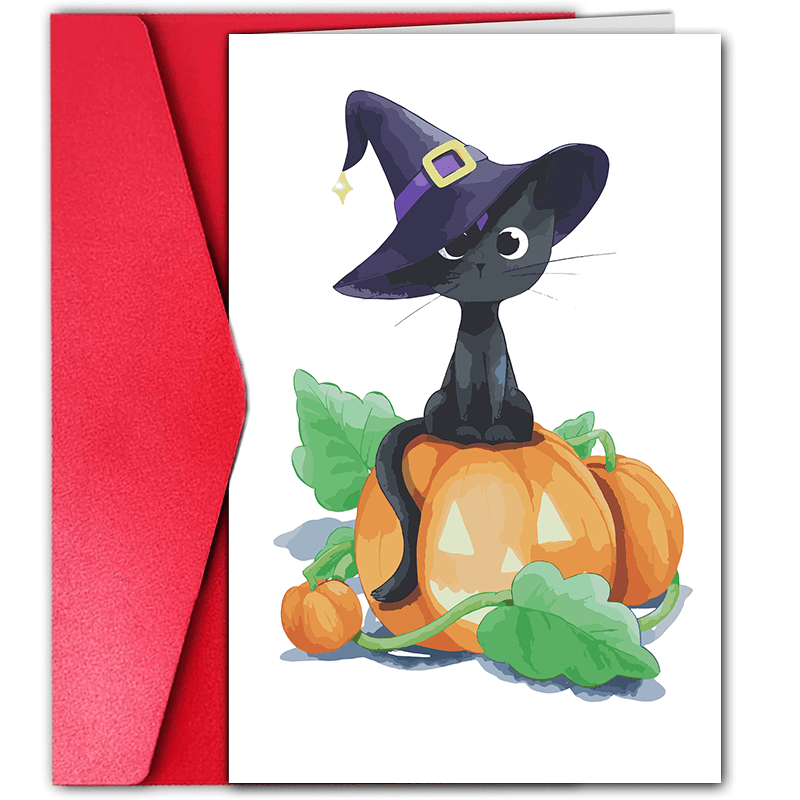 Halloween-Karte Mit Katzen – Freche Gruselkätzchen Für Katzenliebhaber | Süß Oder Sauer