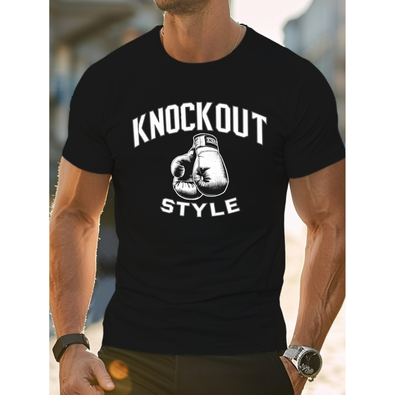 

Glove Boxing Knockout Style G500 Pure Cotton Men's T-shirt Comfort Fit