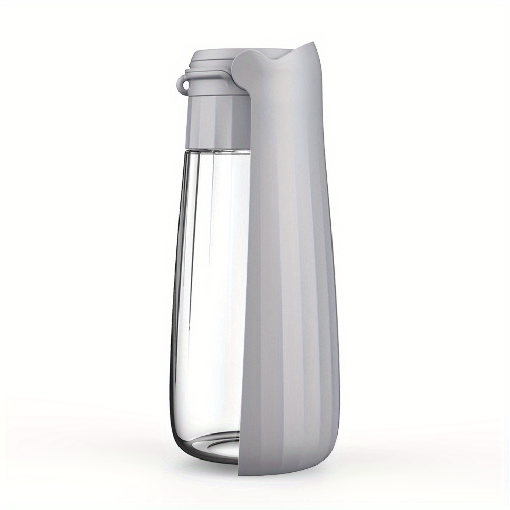 Image of 550ml Foldable Water Bottle For , Pet Portable Outdoor Plastic Water Dispenser, Leak-proof Water Kettle With Lanyard For Outdoor Walking Traveling