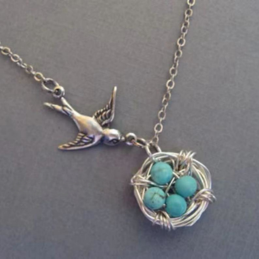 

A Stylish Classic Necklace, Bird's Nest Necklace, Bird Egg Necklace, Bird Necklace, Ladies Necklace, Mother's Day Necklace, A Jewelry Gift For Mother, Wife, And Friends.