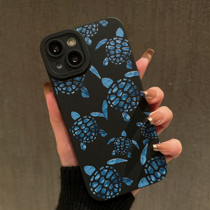 TEMU Pattern Mobile Phone Case Suitable For Iphone15 14 11 X Xs Xr Xsmax Pro Model Unique Soft Shell Camera Full Protection Anti-drop 7p/8p Cute Art