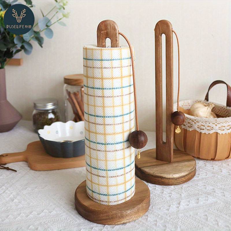 Pipe Décor Portarotolo In Ferro Battuto Rustico - Forma Teschio, Base Antigraffio, Per Carta Da Cucina Standard, Bianco Antico, 17,5x37 Cm