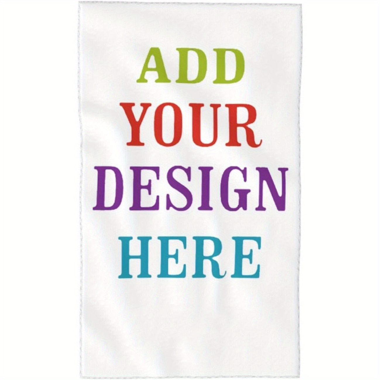 

Personalized Microfiber Kitchen Towel - Custom Photo Hand & Dish Towel, Soft Absorbent Washcloth For Bathroom, Gym, Travel, Yoga - Modern Rectangle Design