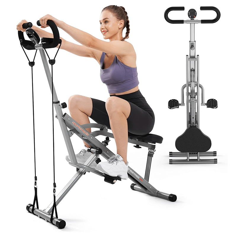TEMU Foldable Squat & Core Exercise Machine With 4 Adjustable , 330 Lbs Capacity – Home Gym Equipment For , Thighs, And Full-body Workouts, Frame, Gym Accessories