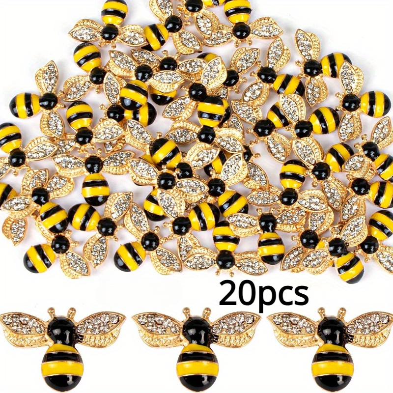 

20pcs Rhinestone Set - Bee Pendants For Making &