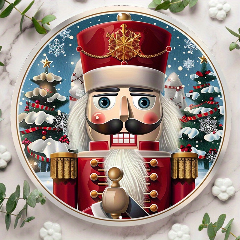 

Classic Nutcracker 8x8" Aluminum Sign - Uv & Scratch Resistant, Easy-hang Decor For Indoors & Outdoors