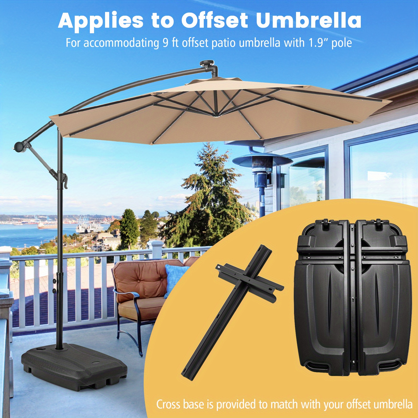 destination summer patio umbrella Destination Summer Solar Round Patio Umbrella