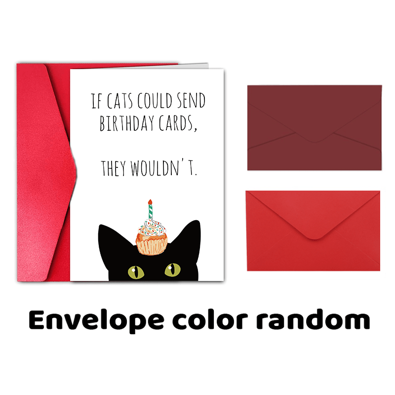 TEMU 1pc, Birthday Greeting Card, Humorous Birthday Card, Adorable Birthday Card.